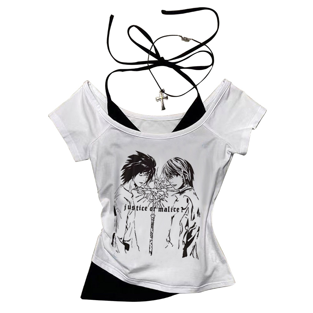 Death Note Gothic Grunge Crop  - огляд і ціна Y2K Graphic Baby Tee Crop