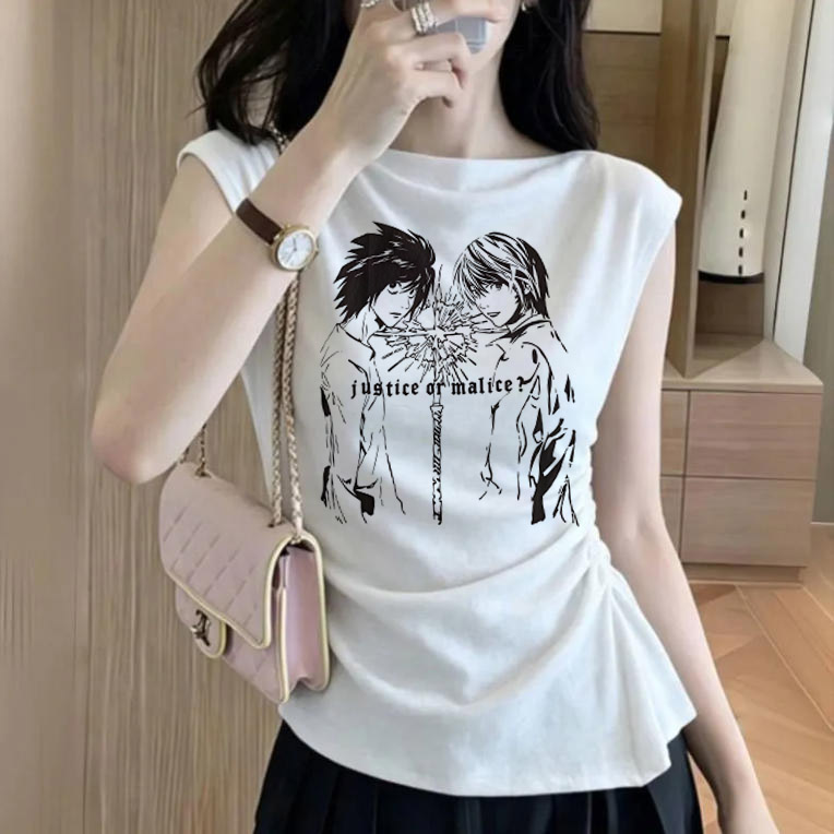Death Note Gothic Grunge Crop  - огляд і ціна Y2K Graphic Baby Tee Crop