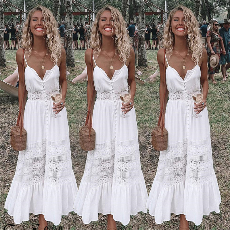 Womens Holiday Strappy Button  - огляд і ціна French Vintage Floral Midi Dress