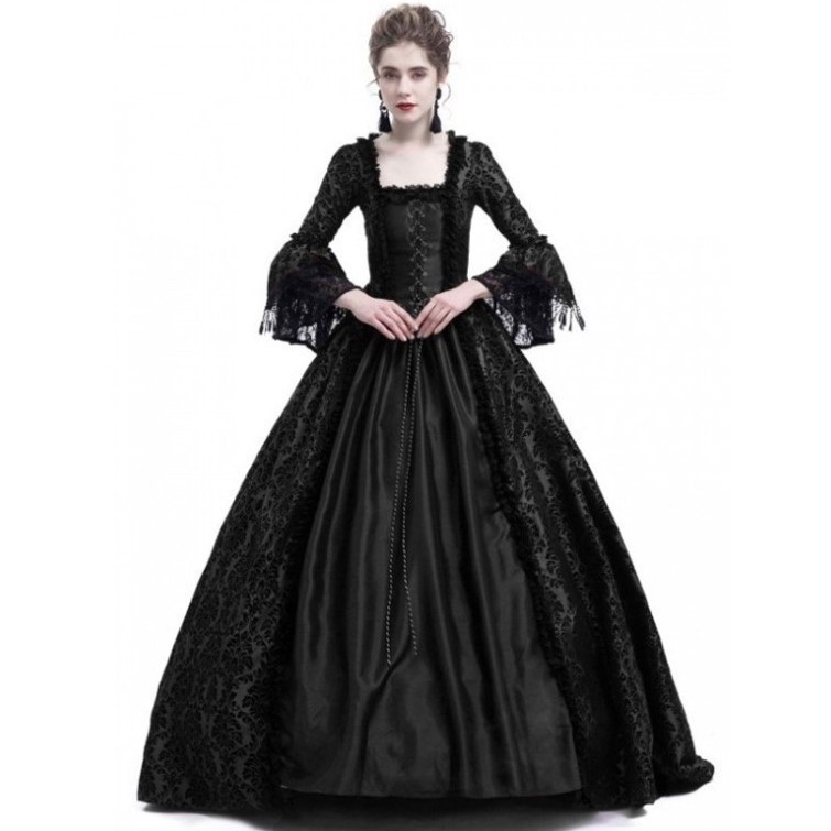Patchwork Flared Sleeve Dress  - огляд і ціна Dresses