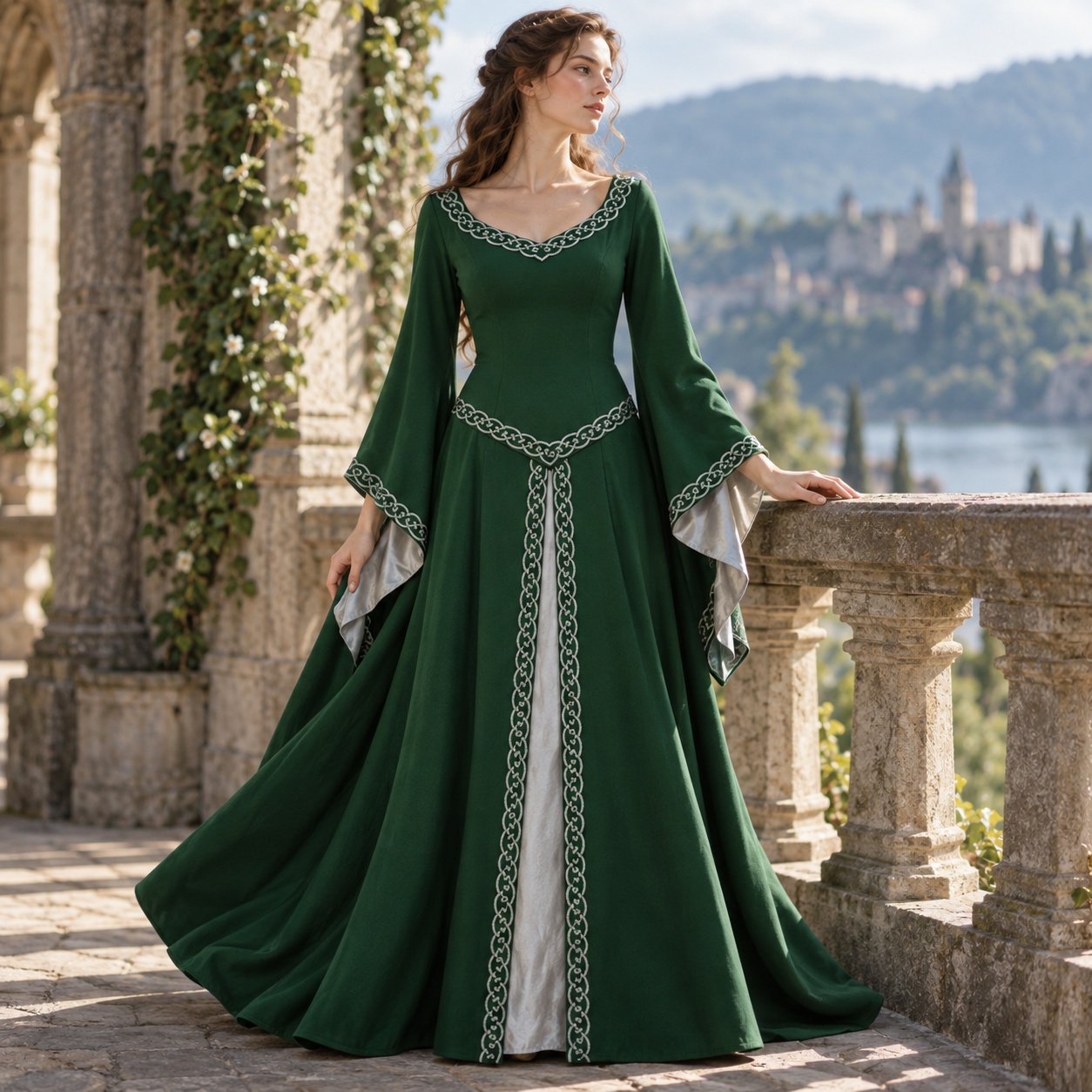Long Sleeve Round Neck Mid Len - огляд і ціна Skirts