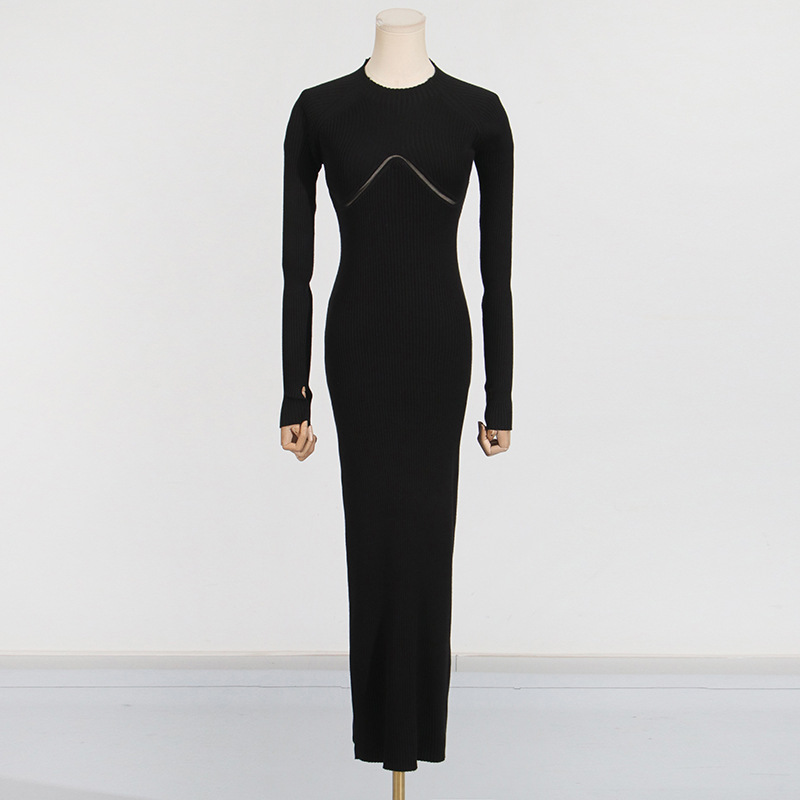Onecozyday Women's White Ribbe - огляд і ціна Bodycon Long Sleeve Ribbed Dress