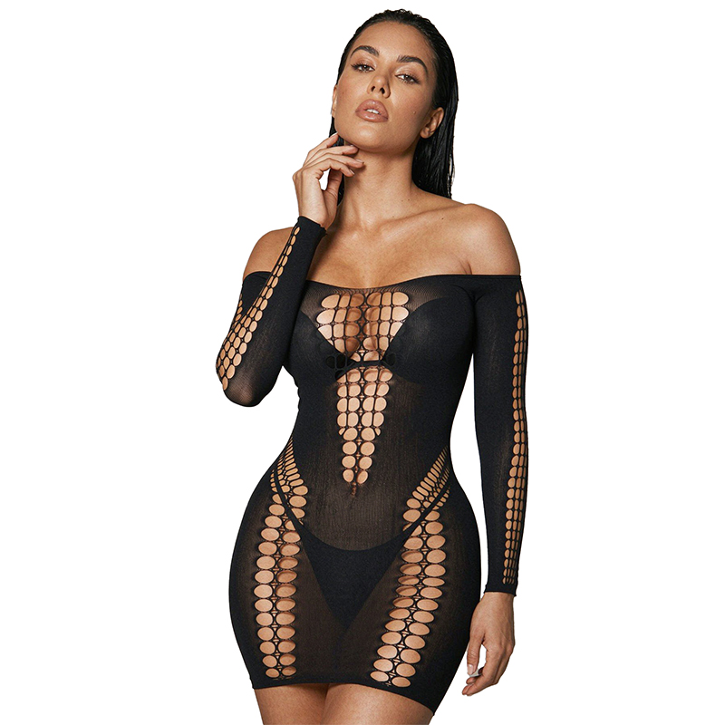 Women Sheer Mesh Long Sleeve B - огляд і ціна Sexy Mesh Sheer Bodycon Dress