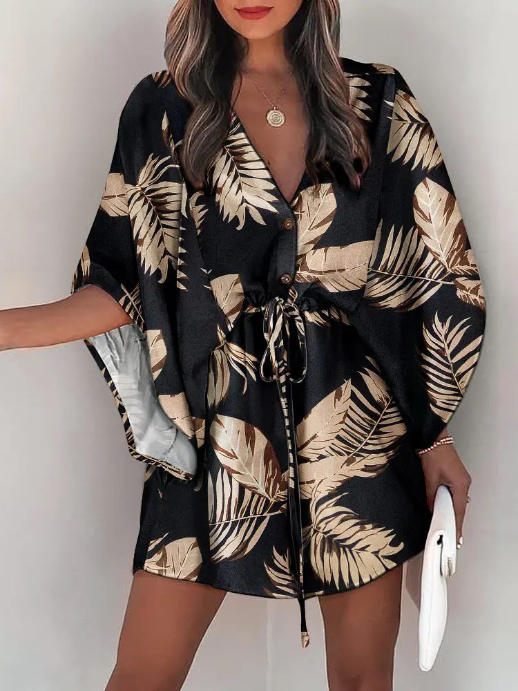 Summer Casual Dress Women Fash - огляд і ціна French Vintage Floral Midi Dress