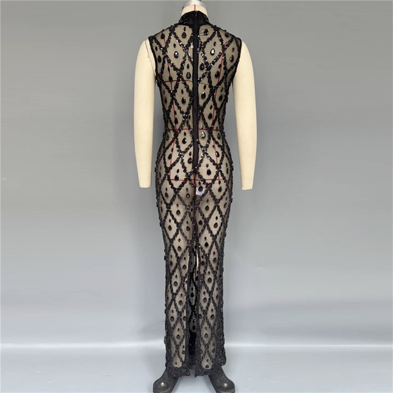Black Sparkly Sexy Prom Dress  - огляд і ціна Sexy Mesh Sheer Bodycon Dress