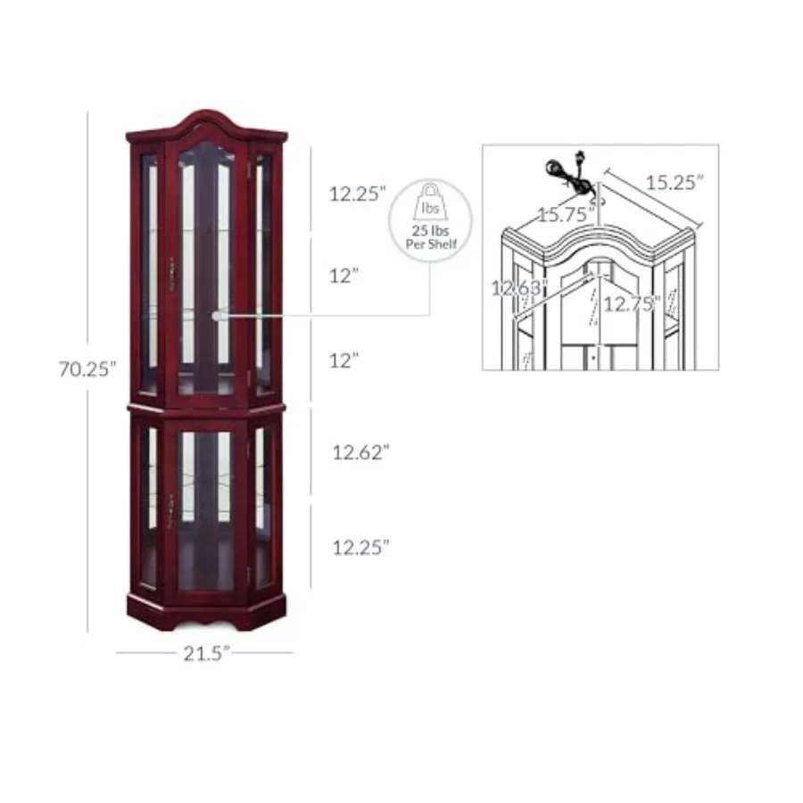 Lighted Corner Display Curved  - огляд і ціна Tops