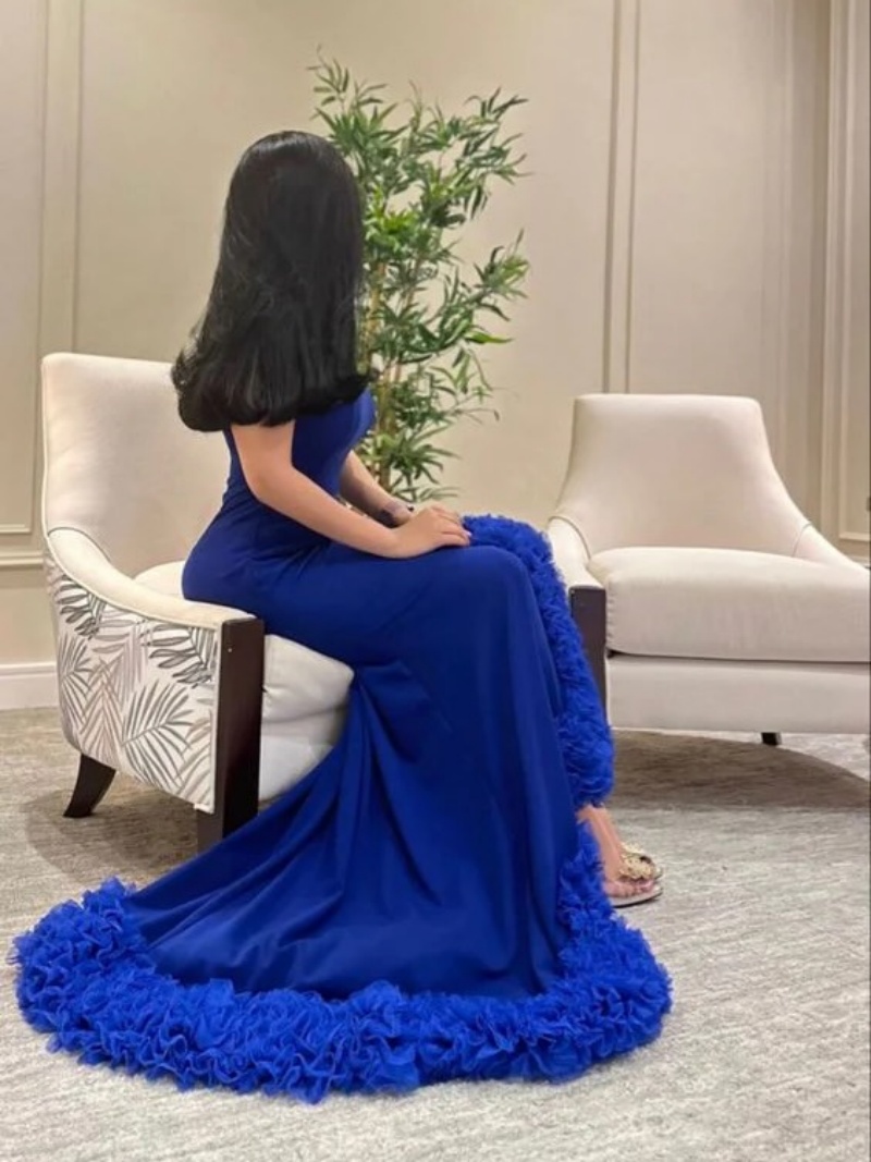 Customized Luxurious Elegant E - огляд і ціна Elegant Satin Evening Gown Split