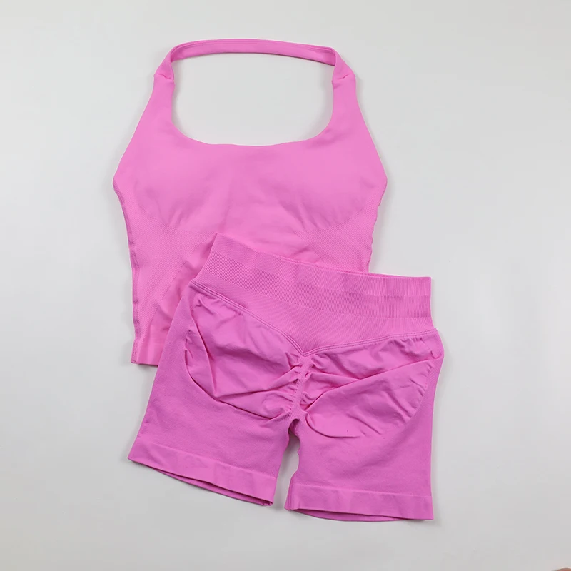 Seamless Yoga Set Womens Backl - огляд і ціна Seamless Ribbed Workout Tank Top