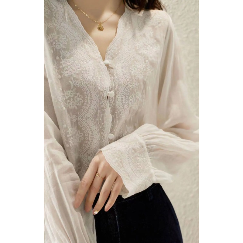 GELITAYIN V-Neck Long Sleeve L - огляд і ціна Casual Loose Linen Shirt Dress