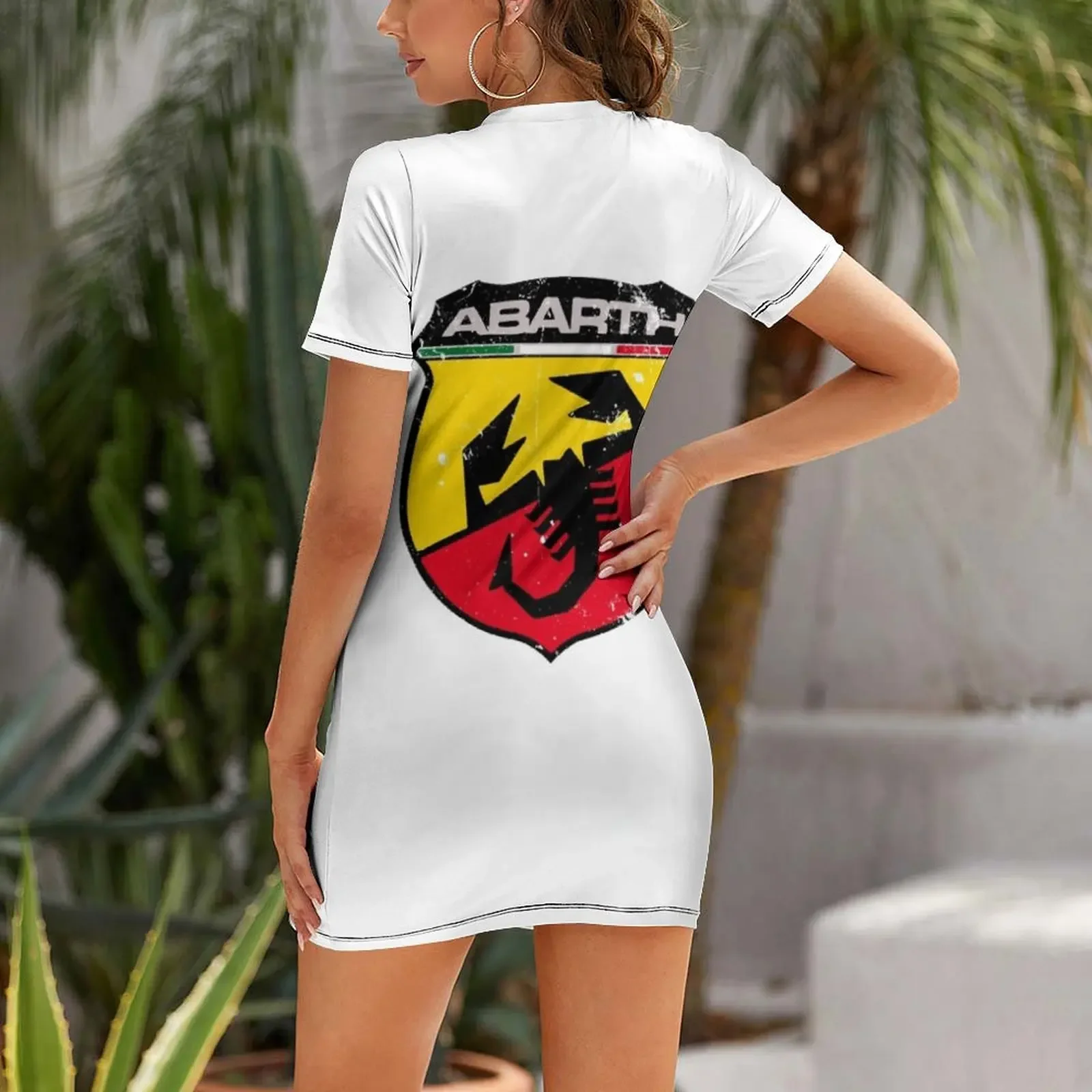 Abarthlogo Classic T-Shirt Sho - огляд і ціна Korean Style A Line Shirt Dress