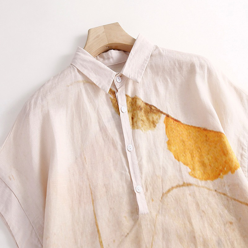 Casual Cotton Linen Shirt Dres - огляд і ціна Casual Loose Linen Shirt Dress